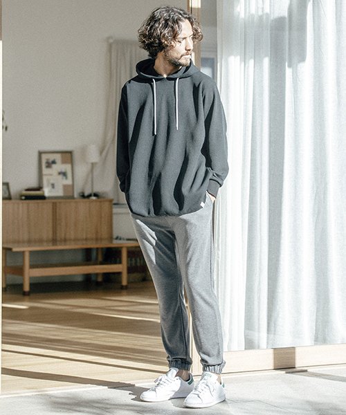 ANGENEHM(アンゲネーム)の「mpa1719-Waffle Pull Parka パーカー(パーカー・メンズ・ホワイト/ブラック/グレー/オリーブ・M/S/L)」の5枚目の写真