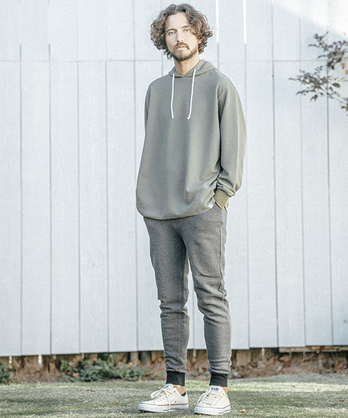 ANGENEHM(アンゲネーム)の「mpa1719-Waffle Pull Parka パーカー(パーカー・メンズ・ホワイト/ブラック/グレー/オリーブ・M/S/L)」の7枚目の写真