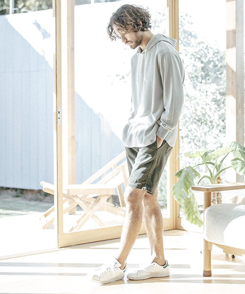 ANGENEHM(アンゲネーム)の「mpa1719-Waffle Pull Parka パーカー(パーカー・メンズ・ホワイト/ブラック/グレー/オリーブ・M/S/L)」の9枚目の写真