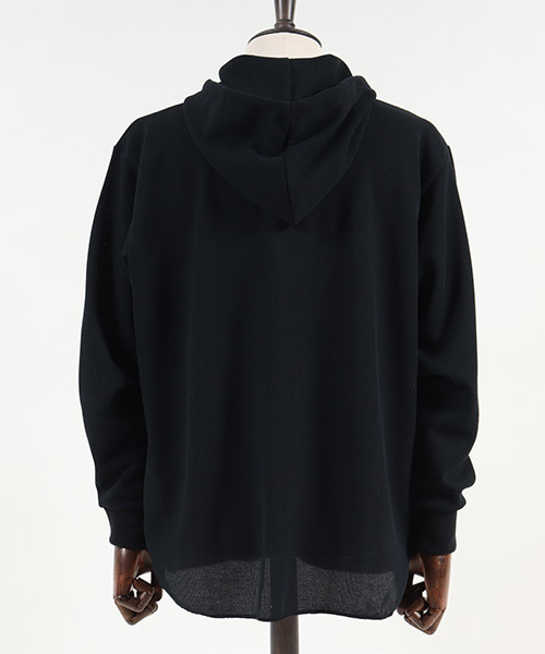 ANGENEHM(アンゲネーム)の「mpa1719-Waffle Pull Parka パーカー(パーカー・メンズ・ホワイト/ブラック/グレー/オリーブ・M/S/L)」の17枚目の写真