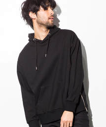 AZ by junhashimoto | AZ by junhashimoto(エーゼイ バイ ジュンハシモト)サイドZIPオーバーサイズフードパーカ(パーカー)