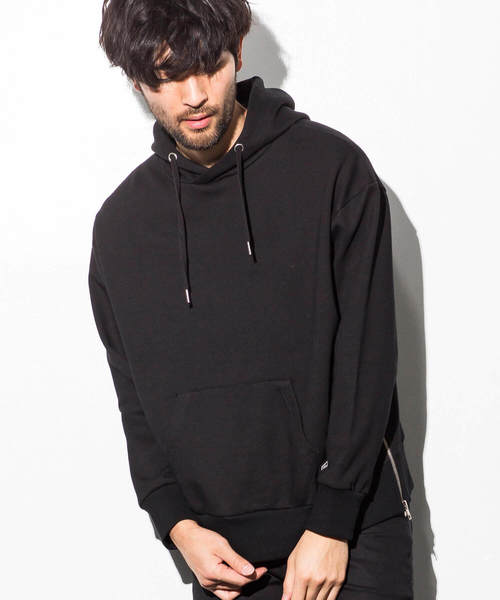 AZ by junhashimoto（エーゼイ バイ ジュンハシモト）の「AZ by junhashimoto(エーゼイ バイ ジュンハシモト)サイドZIPオーバーサイズフードパーカ（パーカー・メンズ・ブラック/ダークグリーン/オフホワイト/トップグレー・SMALL/MEDIUM/LARGE/X-LARGE）」の16枚目の写真