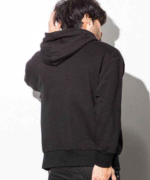 AZ by junhashimoto（エーゼイ バイ ジュンハシモト）の「AZ by junhashimoto(エーゼイ バイ ジュンハシモト)サイドZIPオーバーサイズフードパーカ（パーカー・メンズ・ブラック/ダークグリーン/オフホワイト/トップグレー・SMALL/MEDIUM/LARGE/X-LARGE）」の18枚目の写真