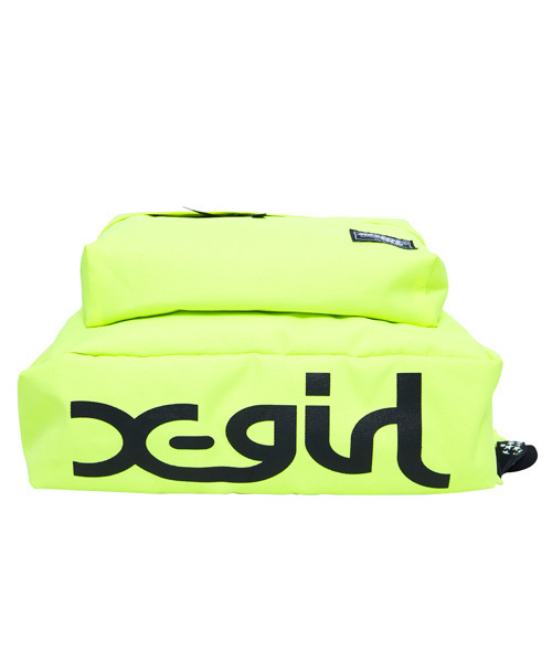 X-girl（エックスガール）の「BREEZE BACK PACK（バックパック/リュック・レディース・ブラック/イエロー/ブルー/ネイビー・ONE SIZE）」の6枚目の写真