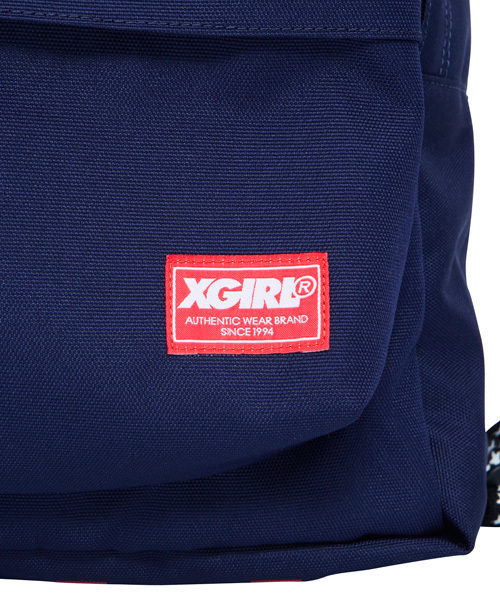 X-girl（エックスガール）の「BREEZE BACK PACK（バックパック/リュック・レディース・ブラック/イエロー/ブルー/ネイビー・ONE SIZE）」の9枚目の写真