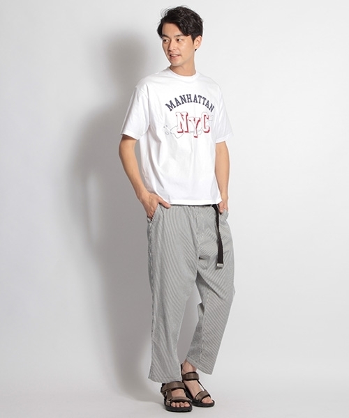 niko and...（ニコアンド）の「USAプレイスネームTシャツ（Tシャツ/カットソー・メンズ・ホワイト/ブラック/グレー/レッド・MEDIUM/LARGE）」の7枚目の写真