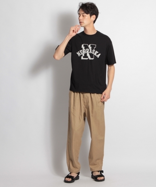 niko and...（ニコアンド）の「USAプレイスネームTシャツ（Tシャツ/カットソー・メンズ・ホワイト/ブラック/グレー/レッド・MEDIUM/LARGE）」の8枚目の写真