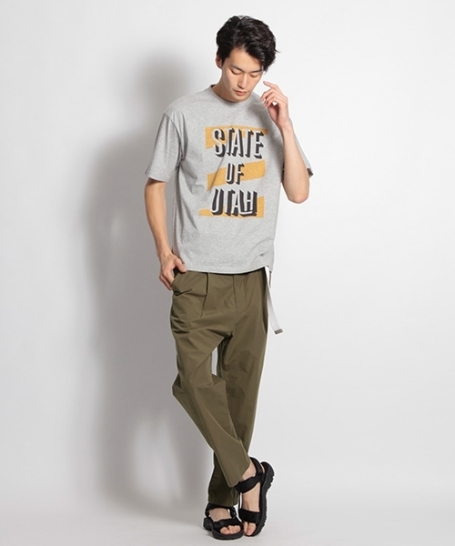 niko and...（ニコアンド）の「USAプレイスネームTシャツ（Tシャツ/カットソー・メンズ・ホワイト/ブラック/グレー/レッド・MEDIUM/LARGE）」の9枚目の写真