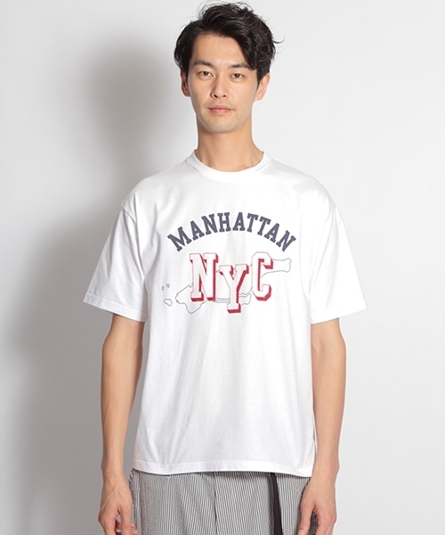 niko and...（ニコアンド）の「USAプレイスネームTシャツ（Tシャツ/カットソー・メンズ・ホワイト/ブラック/グレー/レッド・MEDIUM/LARGE）」の11枚目の写真