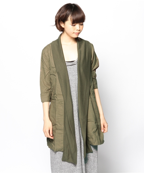 WHO'S WHO gallery（フーズフーギャラリー）の「ミリタリーガウン（その他アウター・レディース・ブラック/ネイビー/カーキ・FREE）」の10枚目の写真