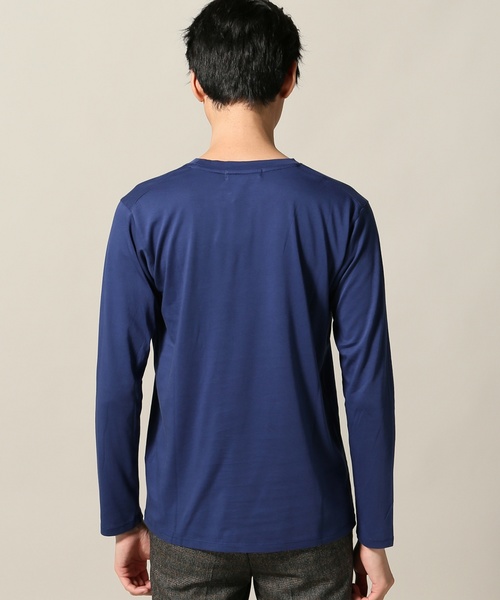 EDIFICE(エディフィス)の「イスラエルピマ クルーネック ロングスリーブ(Tシャツ/カットソー・メンズ・ブラック/コバルトブルー/グレー/ホワイト・LARGE/SMALL/MEDIUM)」の14枚目の写真