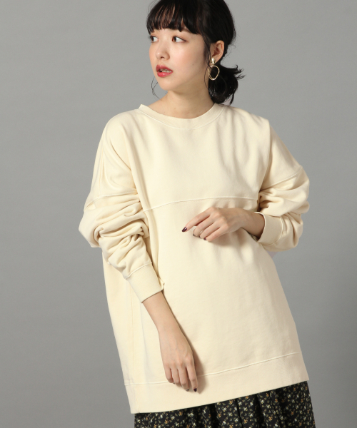 LOWRYS FARM（ローリーズファーム）の「ピグメントキリカエＢＩＧ　826041（スウェット・レディース・グレー/イエロー/アイボリー/ミント/グリーン・FREE）」の15枚目の写真