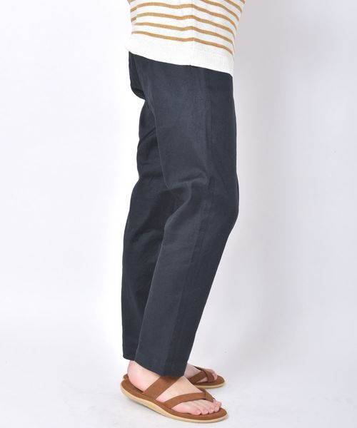 SHIPS（シップス）の「SC: SOLOTEX(R) サフィラン リネン ハイブリッド イージー パンツ（その他パンツ・メンズ・ホワイト/ネイビー/インディゴブルー/ベージュ/オリーブ/ブルー/ナチュラル/ストーン/コバルトブルー/ダークネイビー・SMALL/MEDIUM/X-LARGE/LARGE）」の18枚目の写真