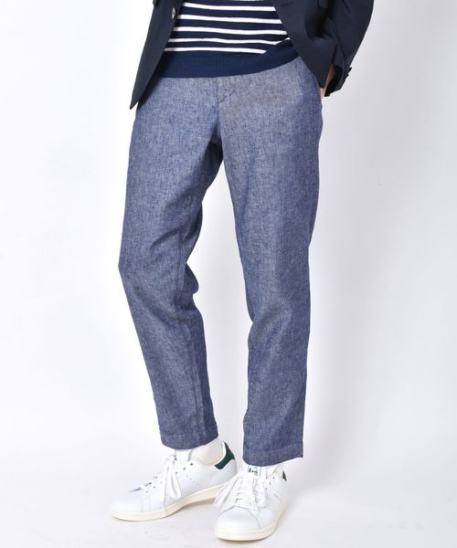 SHIPS（シップス）の「SC: SOLOTEX(R) サフィラン リネン ハイブリッド イージー パンツ（その他パンツ・メンズ・ホワイト/ネイビー/インディゴブルー/ベージュ/オリーブ/ブルー/ナチュラル/ストーン/コバルトブルー/ダークネイビー・SMALL/MEDIUM/X-LARGE/LARGE）」の20枚目の写真