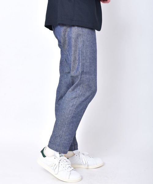 SHIPS（シップス）の「SC: SOLOTEX(R) サフィラン リネン ハイブリッド イージー パンツ（その他パンツ・メンズ・ホワイト/ネイビー/インディゴブルー/ベージュ/オリーブ/ブルー/ナチュラル/ストーン/コバルトブルー/ダークネイビー・SMALL/MEDIUM/X-LARGE/LARGE）」の21枚目の写真