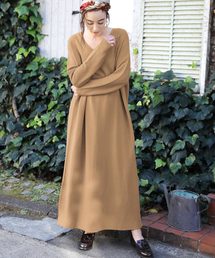 Chaco closet | Vネックニットロングワンピース(ワンピース)