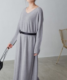 Chaco closet | Vネックニットロングワンピース(ワンピース)