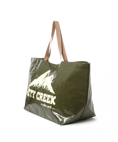 niko and...（ニコアンド）の「[CITY CREEK]レジャートートL（トートバッグ・レディース・カーキ・0）」の6枚目の写真