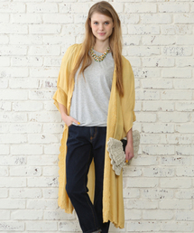 mystic | 刺繍ロングカーディガン(カーディガン/ボレロ)