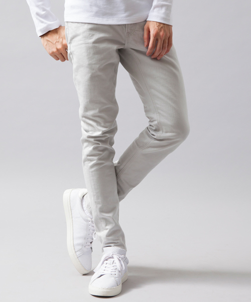 MONKEY TIME（モンキータイム）の「MT ストレッチ カツラギ スキニーパンツ ◆（その他パンツ・メンズ・ブラック/ライトグレー・SMALL/MEDIUM/LARGE/X-LARGE）」の2枚目の写真