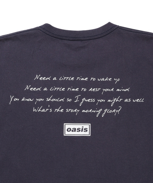 OASIS×ADAM ET ROPE'】SONG LYRICS T-shirt/UNISEX（Tシャツ