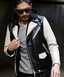 RATTLE TRAP | ダブルレザーライダースジャケット(ライダースジャケット)