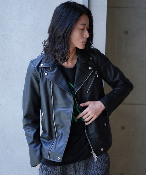 SHEEP LEATHER/シープレザー ダブルライダースジャケット（ライダース