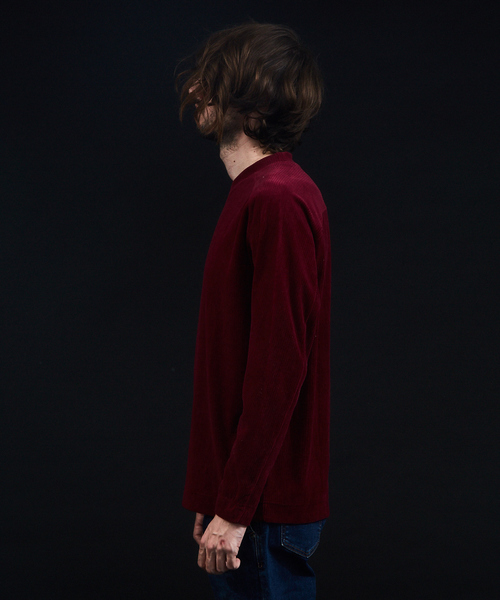 5351 POUR LES HOMMES（ゴーサンゴーイチプールオム）の「コールVネックプルオーバー（スウェット・メンズ・ボルドー/ネイビー/ブラック・44/46/48/50）」の14枚目の写真