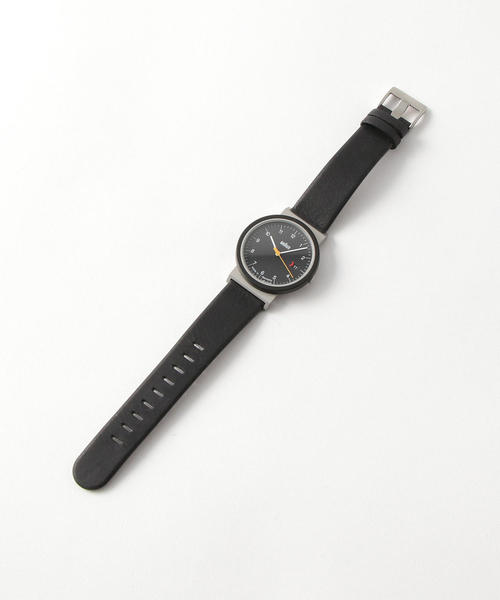 時計 BRAUN AW10EVO AW10 Braun gents EVO classic watch - black dial and black