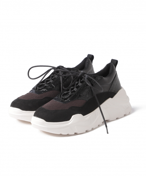 PAGEBOY(ページボーイ)の「モノトーンダッドスニーカー(スニーカー・レディース・ブラック/オフホワイト・MEDIUM/LARGE)」の7枚目の写真