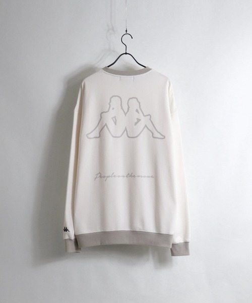 Kappa（カッパ）の「Kappa / カッパ 別注ビッグシルエットスウェット（スウェット・メンズ・ホワイト/ブラック/ベージュ/グリーン/ベージュ系その他/ブルー系その他/ミント/ラベンダー/ブルー/ブラック系その他3/ベージュ系その他3/ベージュ系その他2/ブラック系その他2/グリーン系その他/ホワイト系その他/ブラック系その他/チャコールグレー/ホワイト系その他3/ホワイト系その他2/ブラウン/サックスブルー/パープル/ブルー系その他2/ブルー系その他3/グリーン系その他2/ブラウン系その他2/パープル系その他/ホワイト系その他4/ブラウン系その他・M/L）」の4枚目の写真