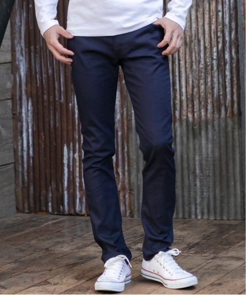 JILL BLAZE(ジルブレイズ)の「ストレッチ コットン カラースキニー ベーシック スリム チノパンツ(チノパンツ・メンズ・ホワイト/ブラック/チャコールグレー/ライトグレー/ベージュ/カーキ/ブルー/ネイビー/ワインレッド/ブラック系その他/グレー系その他/グレー系その他2/グリーン系その他/ミント・S/M/L/LL/3L)」の12枚目の写真