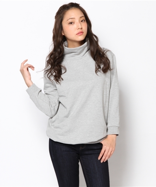 WEGO(ウィゴー)の「WEGO/ハイネックBIGスウェット(スウェット・レディース・アイボリー/杢グレー/サックスブルー/ライトパープル・FREE)」の14枚目の写真