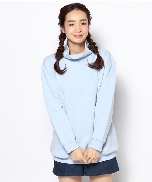 WEGO(ウィゴー)の「WEGO/ハイネックBIGスウェット(スウェット・レディース・アイボリー/杢グレー/サックスブルー/ライトパープル・FREE)」の15枚目の写真