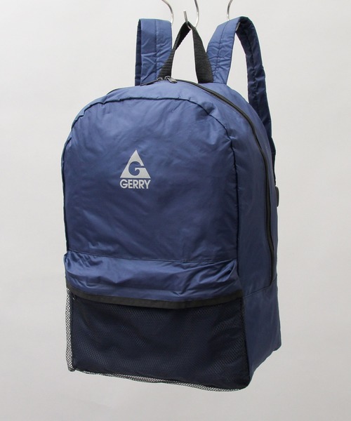 GERRY（ジェリー）の「【 GERRY / ジェリー 】 ポケッタブル バックパック / エコバッグ（エコバッグ/サブバッグ・メンズ・ブラック/ネイビー/グレー・FREE）」の12枚目の写真