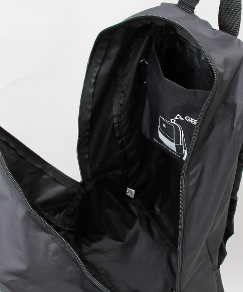 GERRY（ジェリー）の「【 GERRY / ジェリー 】 ポケッタブル バックパック / エコバッグ（エコバッグ/サブバッグ・メンズ・ブラック/ネイビー/グレー・FREE）」の9枚目の写真