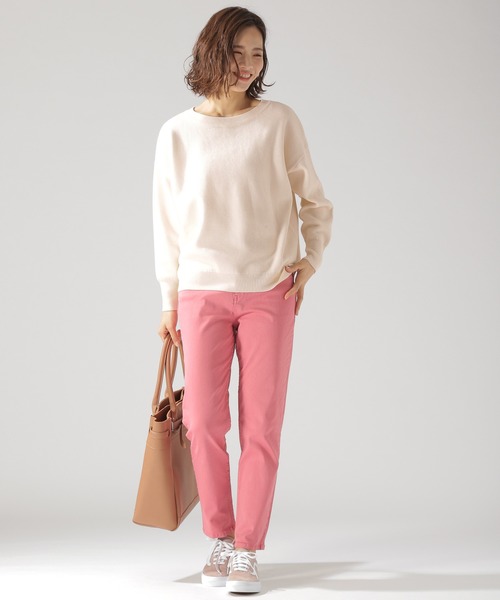BAYFLOW（ベイフロー）の「カラ―テーパードパンツ（その他パンツ・レディース・ホワイト/ピンク/イエロー/ライトグリーン/モカ・SMALL/MEDIUM/LARGE）」の10枚目の写真