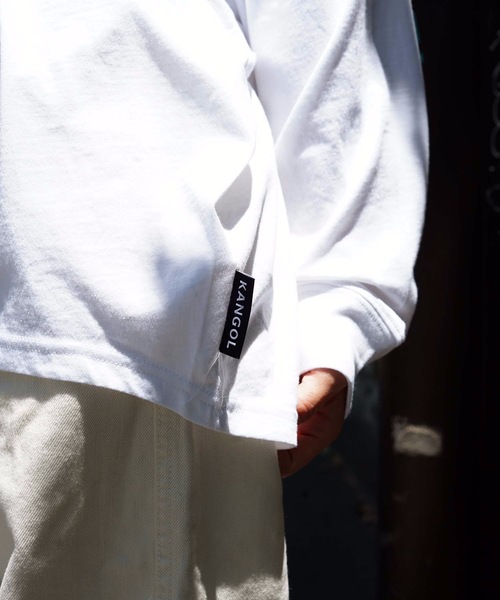 KANGOL(カンゴール)の「【KANGOL/カンゴール】バックプリントロゴ長袖Tシャツ ワンポイント 刺繍(Tシャツ/カットソー・レディース・ホワイト/ブラック/ベージュ/オレンジ・MEDIUM/LARGE)」の19枚目の写真