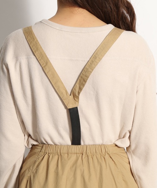 niko and...（ニコアンド）の「サスペンダー付きミリタリーロングスカート（スカート・レディース・ダークブラウン/ベージュ/カーキ・MEDIUM/LARGE）」の14枚目の写真