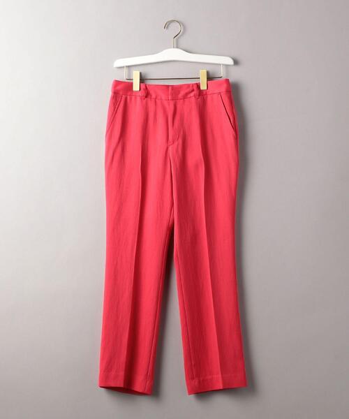BEAUTY&YOUTH UNITED ARROWS（ビューティーアンドユースユナイテッドアローズ）の「BY ツイルセミフレアパンツо（その他パンツ・レディース・レッド/ベージュ/ネイビー・LARGE/MEDIUM/SMALL）」の7枚目の写真