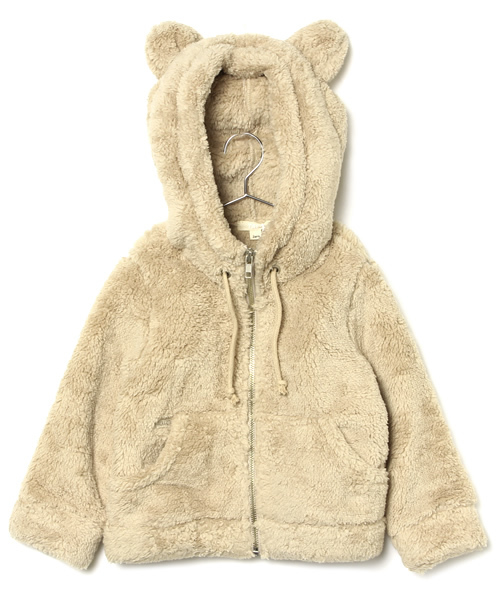 こども ビームス(コドモビームス)の「□TALC / mimi ボア フード ジャケット (2~8y)(ブルゾン・キッズ・グレー/ベージュ・8Y/2Y/6Y/4Y)」の9枚目の写真