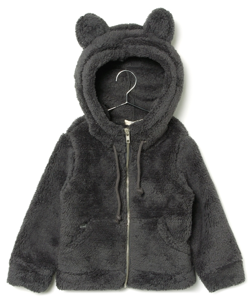 こども ビームス(コドモビームス)の「□TALC / mimi ボア フード ジャケット (2~8y)(ブルゾン・キッズ・グレー/ベージュ・8Y/2Y/6Y/4Y)」の10枚目の写真