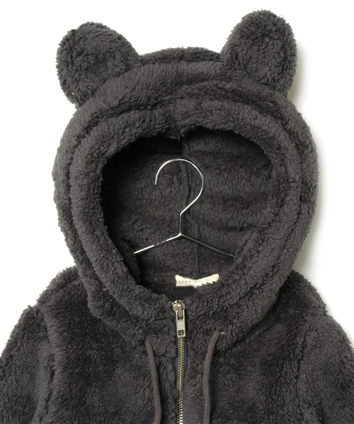 こども ビームス(コドモビームス)の「□TALC / mimi ボア フード ジャケット (2~8y)(ブルゾン・キッズ・グレー/ベージュ・8Y/2Y/6Y/4Y)」の4枚目の写真