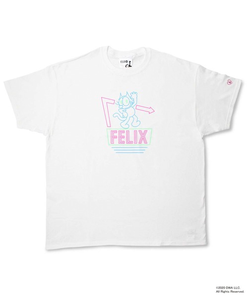 COMMON WARE(コモンウェアー)の「FELIX THE CAT ネオンTシャツ(Tシャツ/カットソー・レディース・ホワイト/ブラック・FREE)」の15枚目の写真