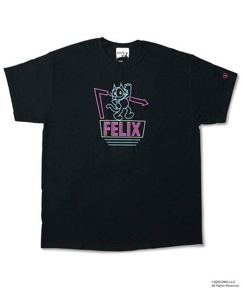 COMMON WARE(コモンウェアー)の「FELIX THE CAT ネオンTシャツ(Tシャツ/カットソー・レディース・ホワイト/ブラック・FREE)」の17枚目の写真
