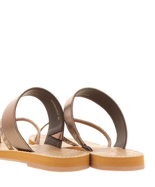 RANDA(ランダ)の「スプリットトゥフラットサンダル(サンダル・レディース・ブラック/シルバー/ゴールド/パイソン・L/LL/M/S)」の6枚目の写真