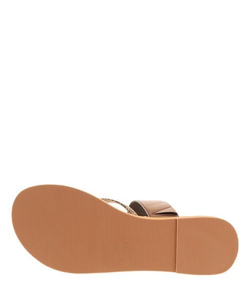 RANDA(ランダ)の「スプリットトゥフラットサンダル(サンダル・レディース・ブラック/シルバー/ゴールド/パイソン・L/LL/M/S)」の7枚目の写真