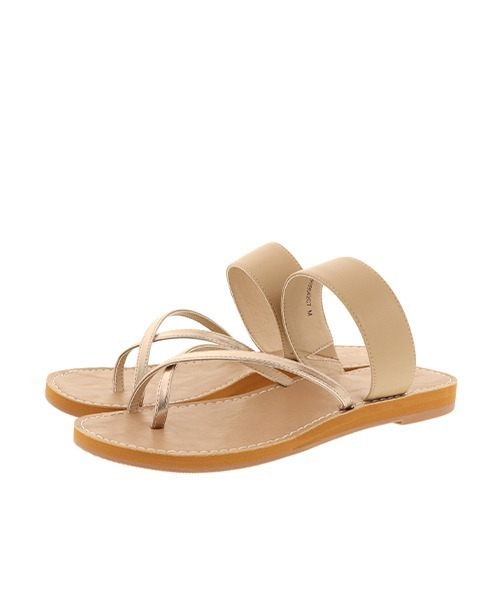 RANDA(ランダ)の「スプリットトゥフラットサンダル(サンダル・レディース・ブラック/シルバー/ゴールド/パイソン・L/LL/M/S)」の10枚目の写真