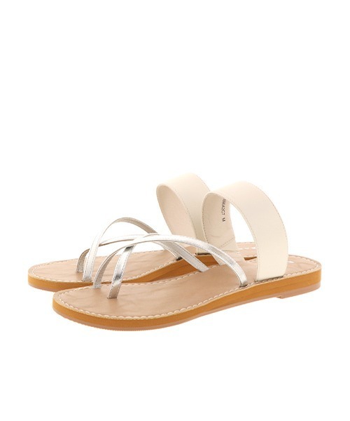 RANDA(ランダ)の「スプリットトゥフラットサンダル(サンダル・レディース・ブラック/シルバー/ゴールド/パイソン・L/LL/M/S)」の11枚目の写真