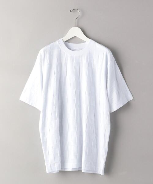 BEAUTY&YOUTH UNITED ARROWS(ビューティーアンドユースユナイテッドアローズ)の「BY ブロック リンク Tシャツ(Tシャツ/カットソー・メンズ・ホワイト/ネイビー/オリーブ・X-LARGE/LARGE/MEDIUM/SMALL)」の1枚目の写真